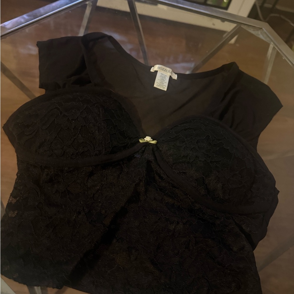 Xhilaration Black Lace Bra Top